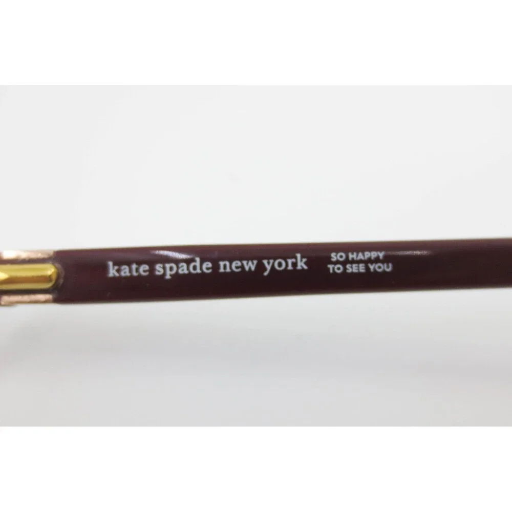 Kate Spade JONAE LHF Burgundy Rose Gold Cat Eye Eyeglasses Frames 53-16-140
